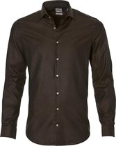 Jac Hensen Premium Overhemd -slim Fit- Bruin - 38