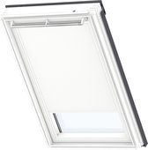 VELUX Store à enrouleur occultant d'origine (DKL) pour fenêtres de toit VELUX, cadre blanc, S08, 608, blanc