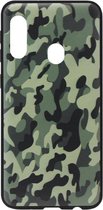 ADEL Siliconen Back Cover Softcase Hoesje Geschikt voor Samsung Galaxy A20e - Camouflage