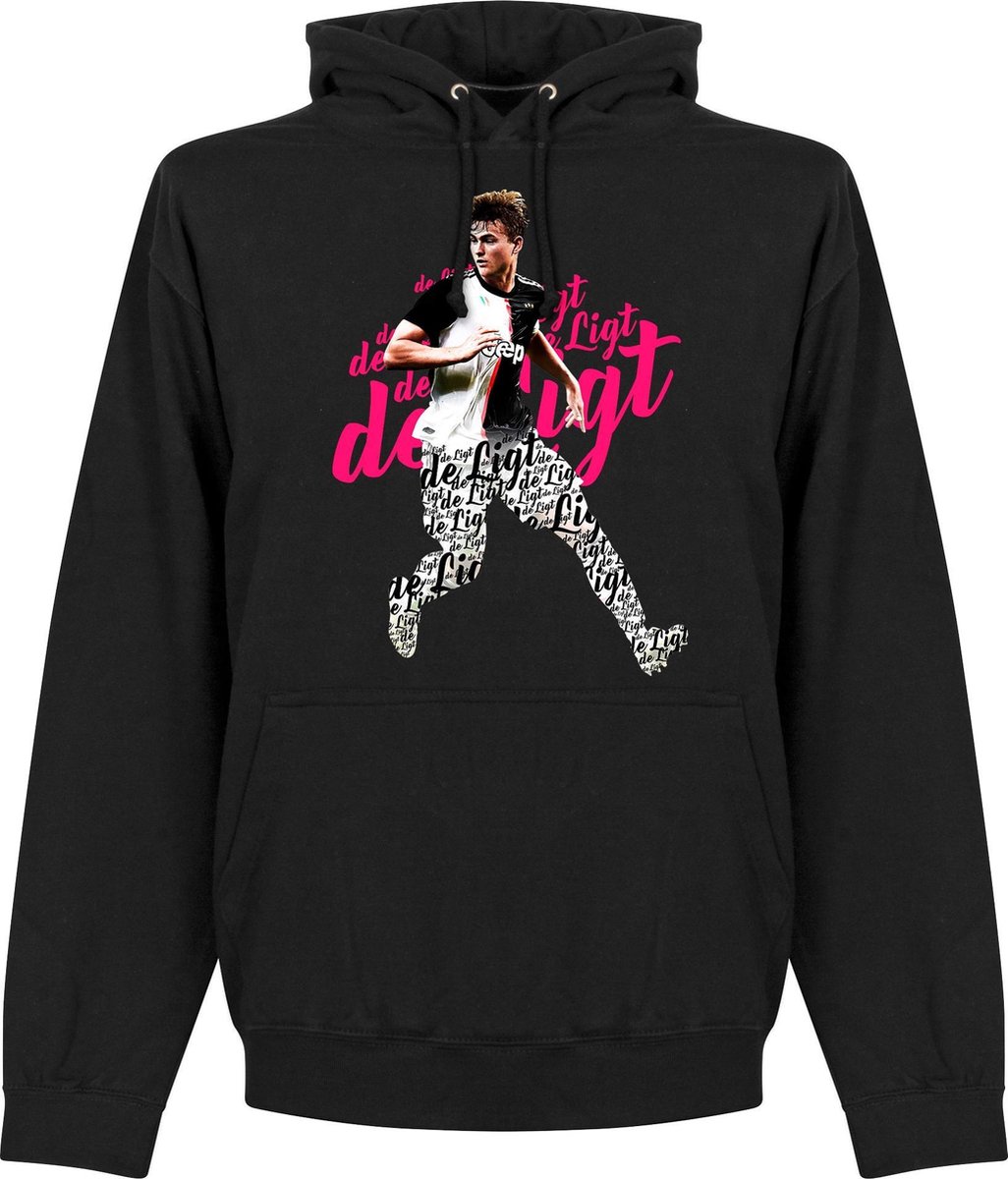 De Ligt Script Hoodie - Zwart - XL