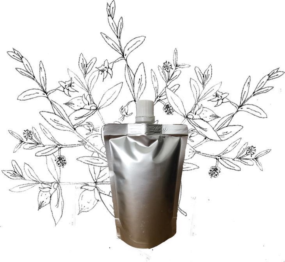 Jojoba olie - Navulling 200ml pouch met schenkmond - plasticvrij verpakt - vegan - dierproefvrij en zonder chemische toevoegingen - jojoba huidolie