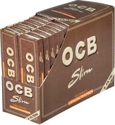 OCB Virgin King Size Slim Rolling Papers + Tips - 32 Booklets (1 Box)