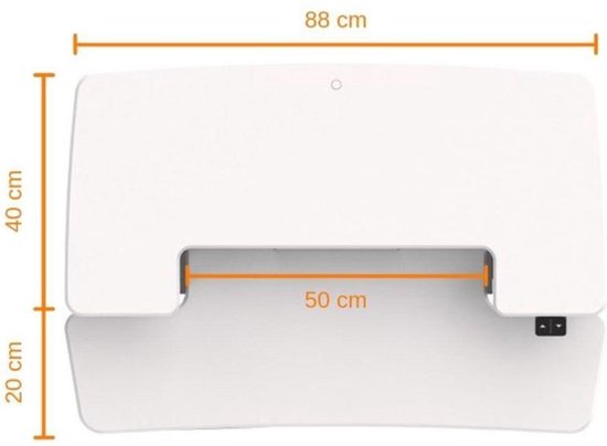 UPdesk - Stabureau - Bureau verhoger - Cross - Elektrisch