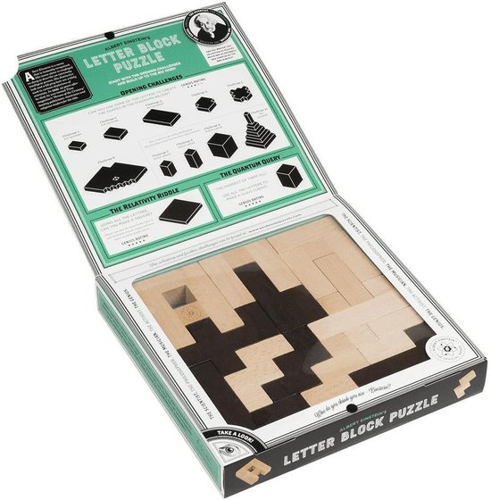 Afbeelding van het spel Asmodee Einstein Albert's Letter Blocks Puzzle - EN