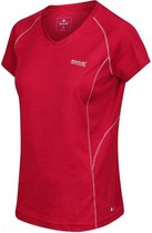 Regatta Devote Vochtdoorvoerend Sportief T-Shirt Met V-Hals Voor Dames Roze