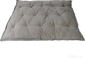 HOOMstyle Mimi palletkussen fluweel - bruin grijs - 120x80cm - 1 stuk - zit