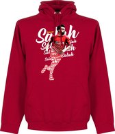 Salah Liverpool Script Hoodie - Rood - XL