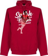 Salah Liverpool Script Hoodie - Rood - XL