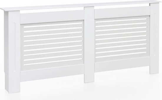vidaXL Radiatorombouw 172 cm MDF Wit Radiator Ombouw Radiatorkast Kast Kasten