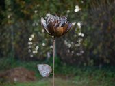 Tuinsteker - Bloem paars - 105 cm hoog