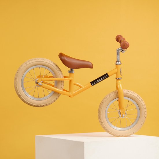 Veloretti Mini loopfiets - 12 inch - Geel | bol.com