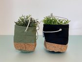 Kunstplanten ophangbaar - set van 2 stuks (industrial look)