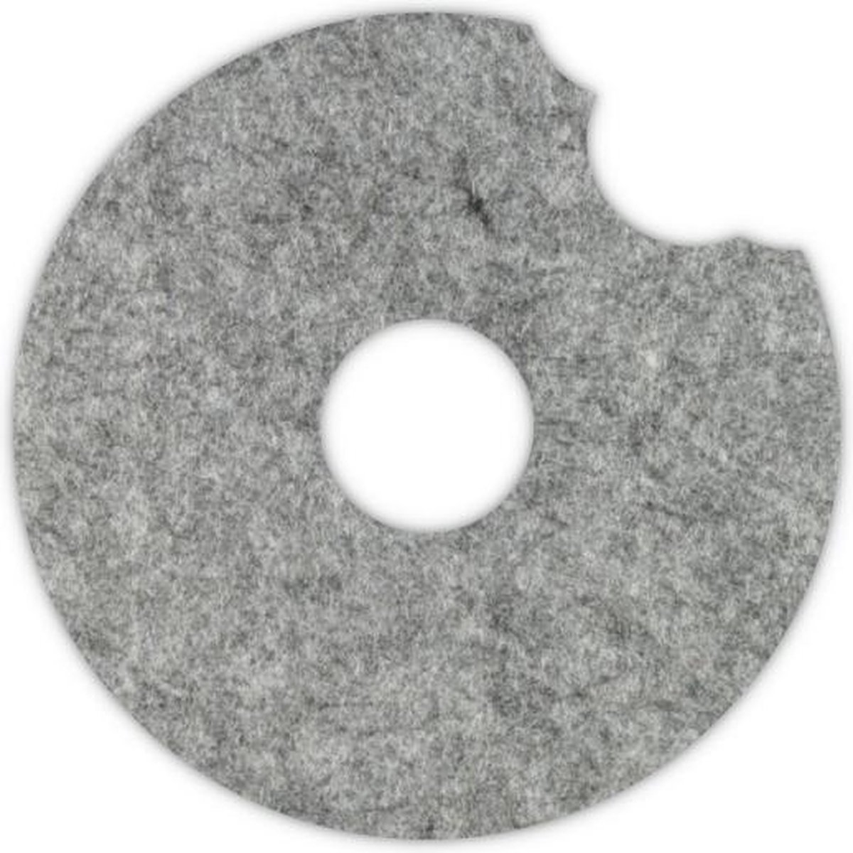 Donut vilt onderzetter - Gemeleerd grijs - 6 stuks - ø 9,5 cm Rond - Glas onderzetter - Cadeau - Woondecoratie - Woonkamer - Tafelbescherming - Onderzetters Voor Glazen - Keukenbenodigdheden - Woonaccessoires - Tafelaccessoires