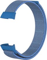 Shop4 - Fitbit Charge 4 Bandje - Nylon Licht Blauw