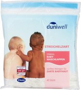Duniwell Wegwerp Baby Washandjes | 40 stuks wegwerp babywashandjes | Meeneemverpakking | Chloorvrij