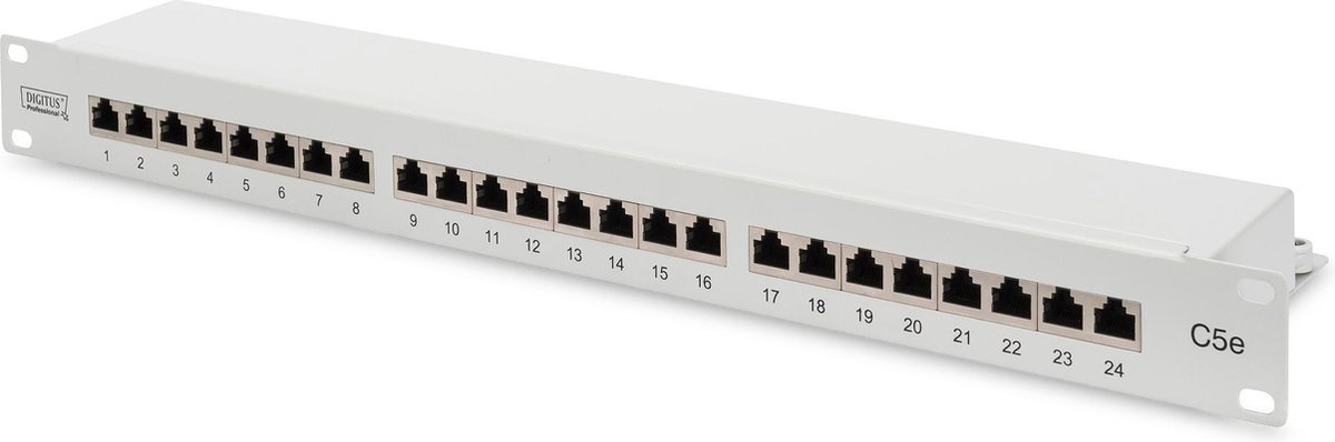 Digitus CAT5E Afgeschermd Patch Paneel 24-Poorts 1U