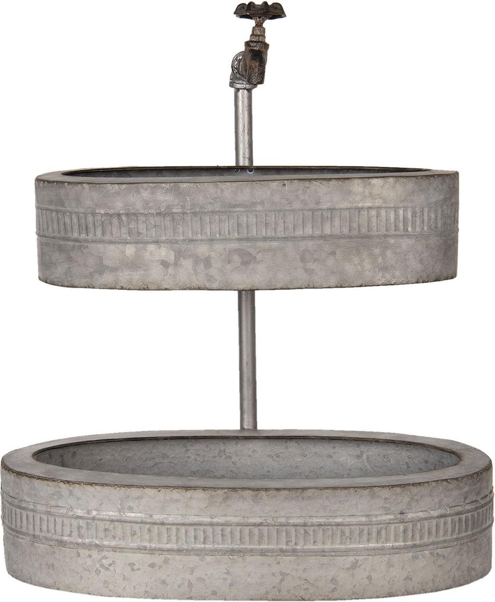 Clayre & Eef Planthouder 55 cm Grijs IJzer