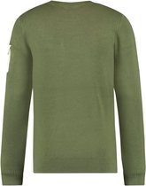 Purewhite -  Heren Slim Fit    Trui  - Groen - Maat L