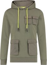 Purewhite Utility Hoodie Army Green