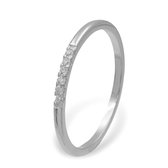 New Bling Zilveren Ring 9NB 0287 50 - Maat 50 - Zirkonia - Zilverkleurig