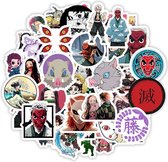 Demon Slayer sticker mix - 70 verschillende manga afbeeldingen - voor laptop, muur, smartphone etc.-