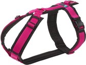 Annyx hondentuig speurtuig Zwart Fuchsia maat M  goed passend en trendy geschikt voor Borstomvang 62 tot 74cm