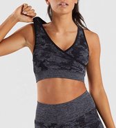 Army Sport Crop Top/ Sport beha - Zwart