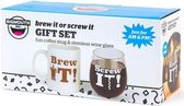 Bigmouth Giftset Brew it or Screw it 12x24cm