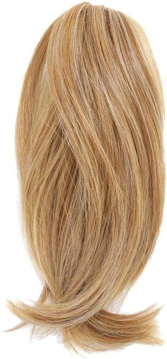 Hub Maak avondeten repetitie Ponytail Paardenstaart haarstuk 20cm kleur 27/613 blond mix dik&vol  100%Thermofibrehair | bol.com