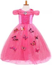 prinsessenjurk Roze vlinder 10-12 jaar