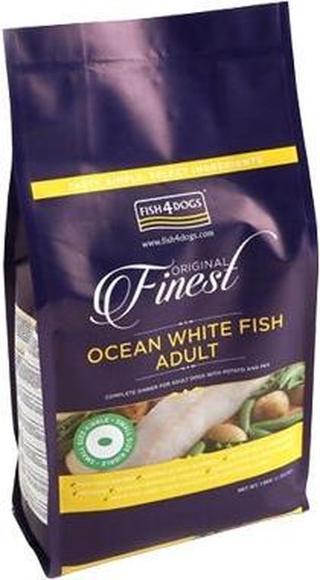 Fish4Dogs Finest Adult Complete - Witvis Kleine Brok - 6 kg