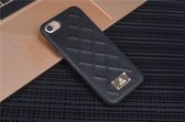 UNIQ Accessory iPhone 7-8 Kunstleer Hard Case Back cover - Zwart- 8719273285008