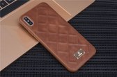 UNIQ Accessory iPhone Xs Max Kunstleer Hard Case Back cover - Bruin- 8719273285138