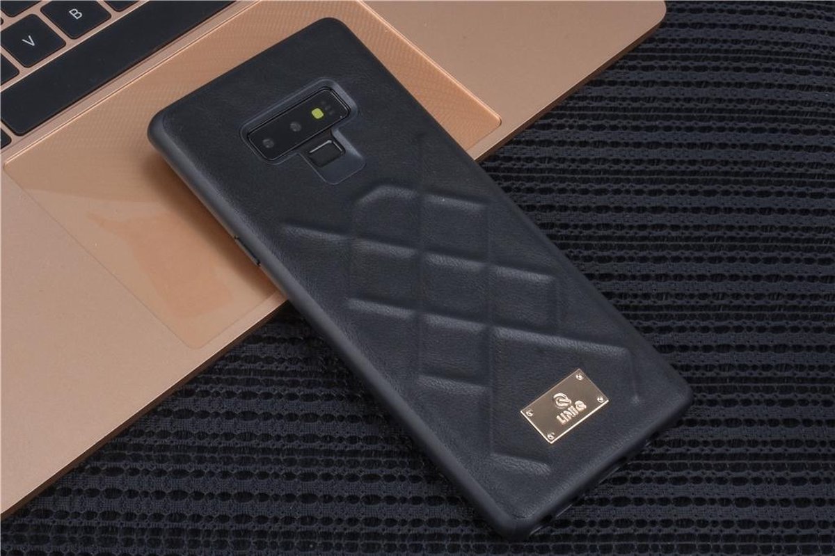 UNIQ Accessory Galaxy Note 9 Kunstleer Hard Case Back cover - Zwart (N960F)- 8719273285305