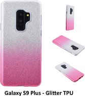 Kleurovergang Roze Glitter TPU Achterkant voor Samsung Galaxy S9 Plus (G965)