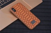 UNIQ Accessory iPhone X-Xs Max Kunstleer Hard Case Back cover - Rood