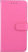 Roze hoesje iPhone Xs Max Book Case - Pasjeshouder - Magneetsluiting