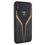 Zwart hoesje van Lamborghini - Backcover - D2 Serie - iPhone Xs Max - Silicone