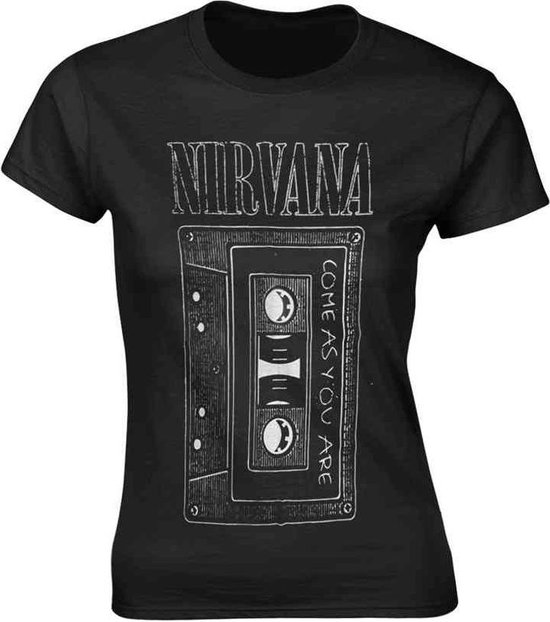 Nirvana - As You Are Tape Dames T-shirt - XL - Zwart