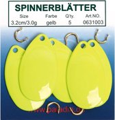 Spinnerblätter gelb 3,2 cm/3,0g, VE=10xSB5