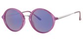 Roze ronde  zonnebril | Dames/unisex | roze lens