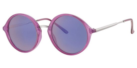 bol.com | Roze Ronde zonnebril