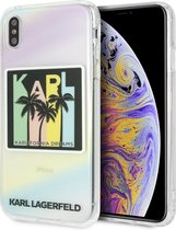 Print hoesje van Karl Lagerfeld - Backcover - Karlifornia Dreams - iPhone Xs Max - Siliconen