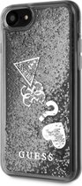 Zilver hoesje van Guess - Backcover - Glitter iPhone 7-8 - Hearts