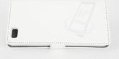 Huawei P8 Book Case hoesje - Wit - Pasjeshouder - Magneetsluiting