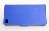 Blauw hoesje Huawei P8 - Book Case - Pasjeshouder - Magneetsluiting