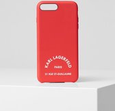 Rood hoesje van Karl Lagerfeld - Backcover - PARIS 21 RUE DE ST GUILLAUME - iPhone 11 Pro - Soft Touch feeling