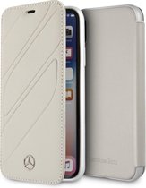 Mercedes-Benz Grijs hoesje iPhone X-Xs - Avantgarde - Leer - Book Case - Modern