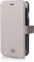 Mercedes-Benz Leather Wallet Book Case - Geschikt voor Apple iPhone 6/6S Plus (5.5") - Grijs