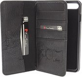 iPhone 8 Plus/7 Plus hoesje - Pierre Cardin - Zwart - Leer